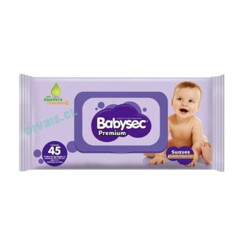 PAQUETE TOALLITAS HUMEDAS BABYSEC 45 UNIDADES