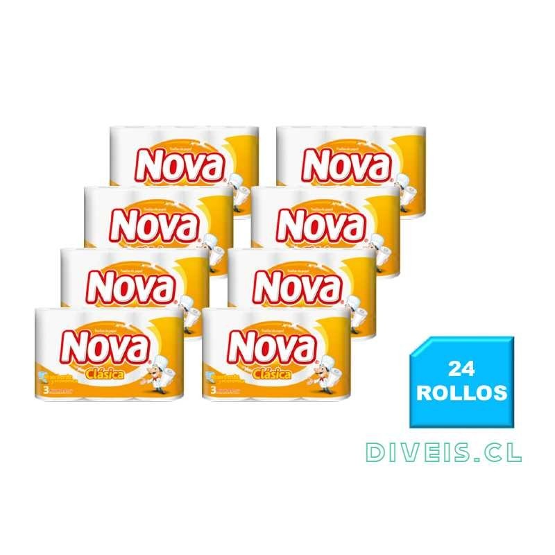 PACK TOALLA PAPEL NOVA 3 UN