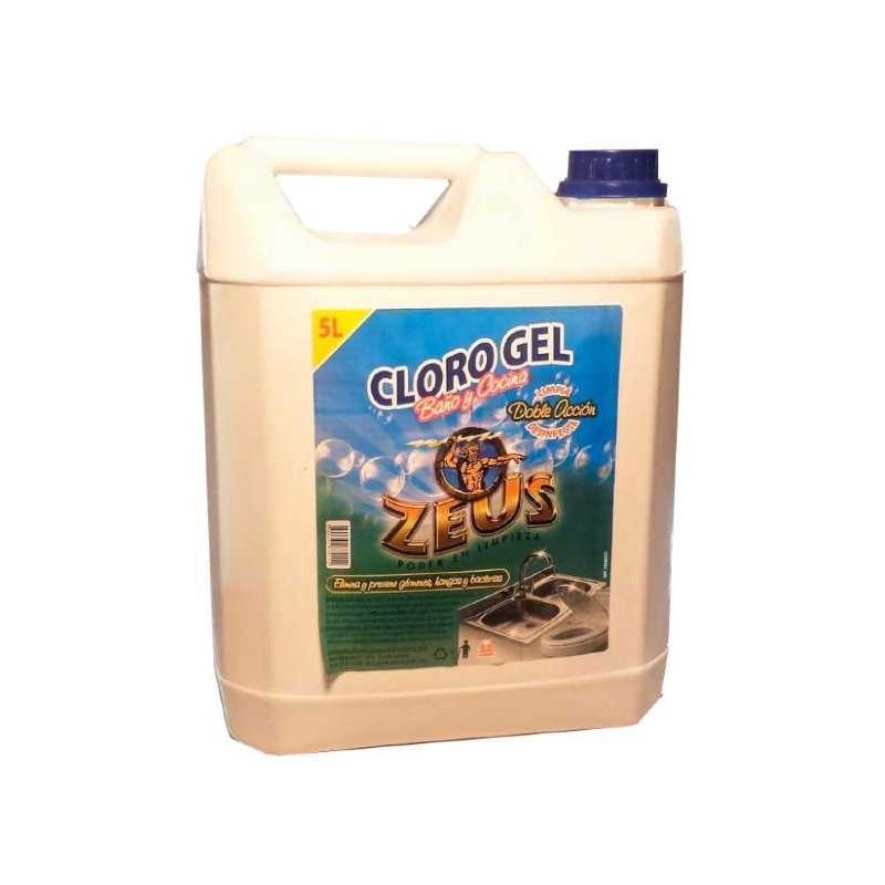 CLORO GEL ZEUS BAÑO COCINA 5 Lt.