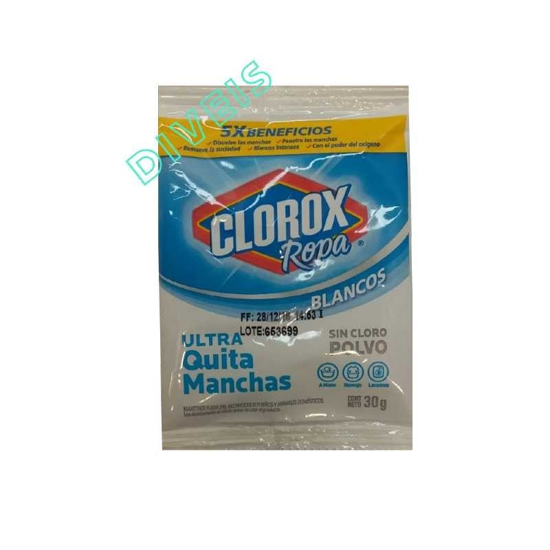 SOBRE QUITA MANCHAS CLOROX ROPA BLANCA 30 g.