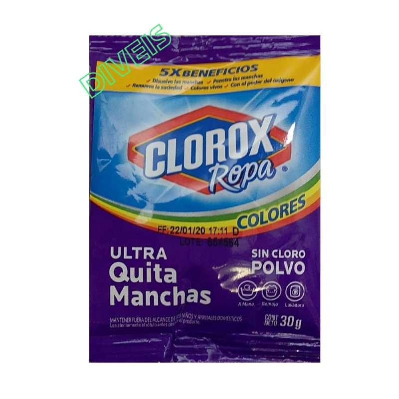 SOBRE QUITA MANCHAS CLOROX ROPA COLOR SIN CLORO 30 g.