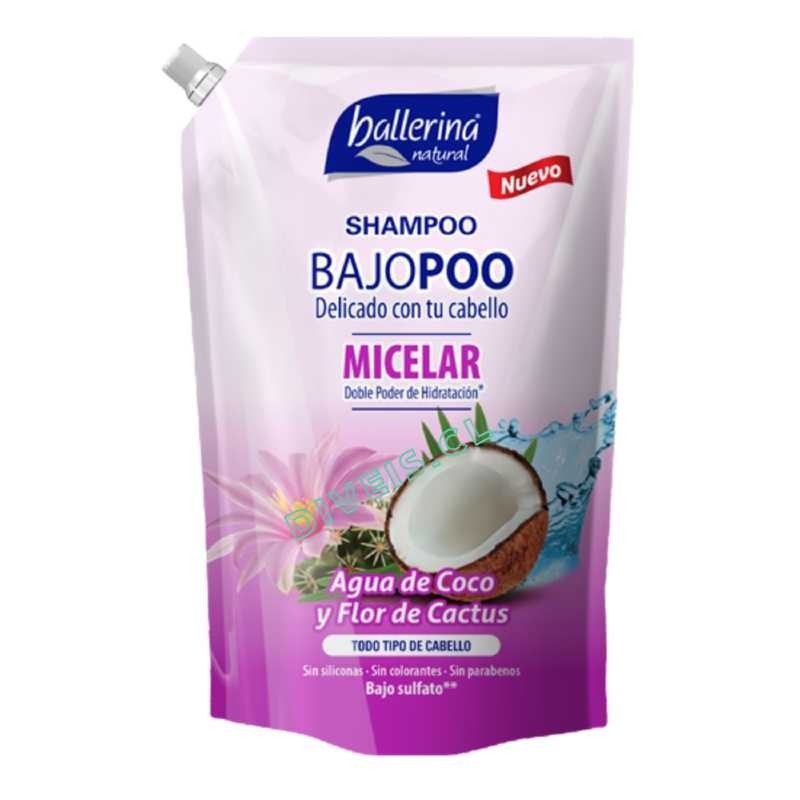 SHAMPOO BALLERINA MICELAR BAJO POO 900 ml.
