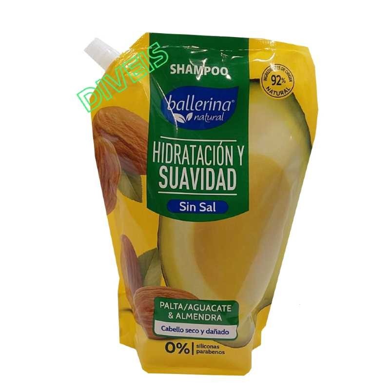 SHAMPOO BALLERINA PALTA Y ALMENDRA 900 ml.