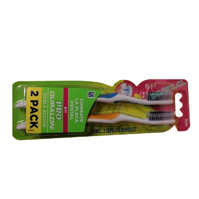 PACK CEPILLO DE DIENTES PRO DURALON MEDIO 6M